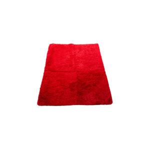 Faux Fur Rug Red